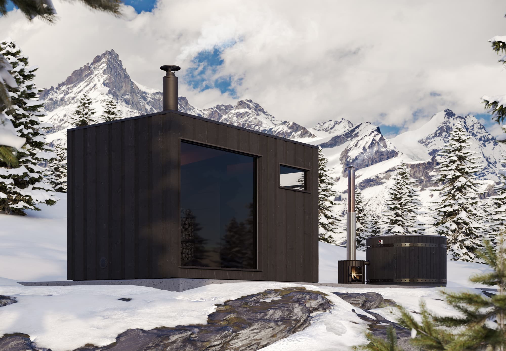 レジェンドサウナキャビン 薪